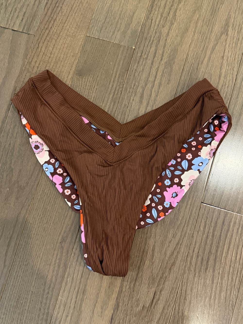 One One Swimwear Jesse bikini bottoms in brown